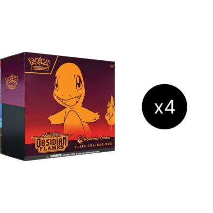 Obsidian Flames Pokemon Center Elite Trainer Box Case (Exclusive) - SV03: Obsidian Flames (OBF) Obsidian Flames Pokémon Center Elite Trainer Box Case