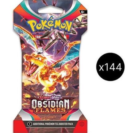 Obsidian Flames Sleeved Booster Pack Case Obsidian Flames Sleeved Booster Pack Case