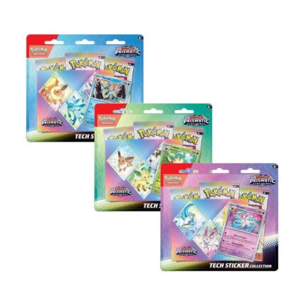 Prismatic Evolutions Tech Sticker Collection Set of 3 Prismatic Evolutions Tech Sticker Collection Set of 3